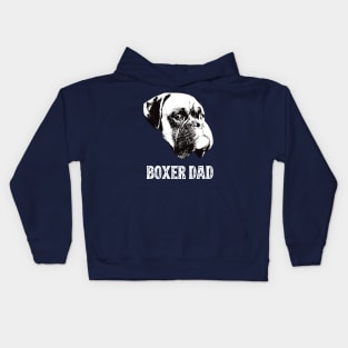 Boxer Dog Dad Kids Hoodie